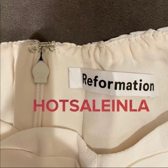 Reformation Butterfly Dress in Ivory *NEW* - Picture 6 of 7